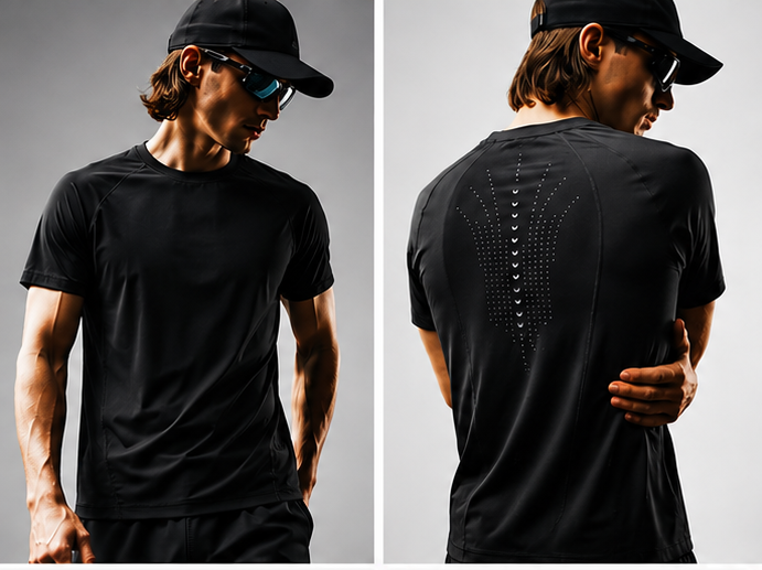 4-Way Stretch · Dragon-Scale Breathability · Cooling Short Sleeve Top